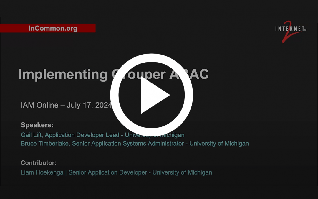 Implementing Grouper ABAC